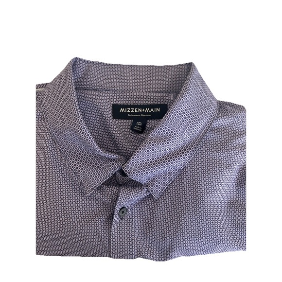 Mizzen+Main Shirt Mens XXL Leeward Trim Fit Performance Stretch Long Sleeve - Picture 1 of 7